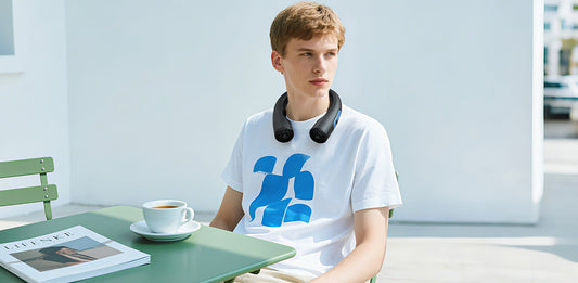 2025 Top cooling tech|Portable neck fan: Quiet+360°Hiking Airflow.