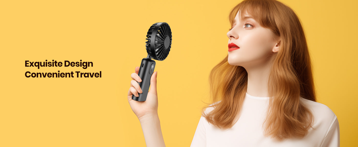 Warmco K36 3-in-1 fan — handheld desktop neck three modes