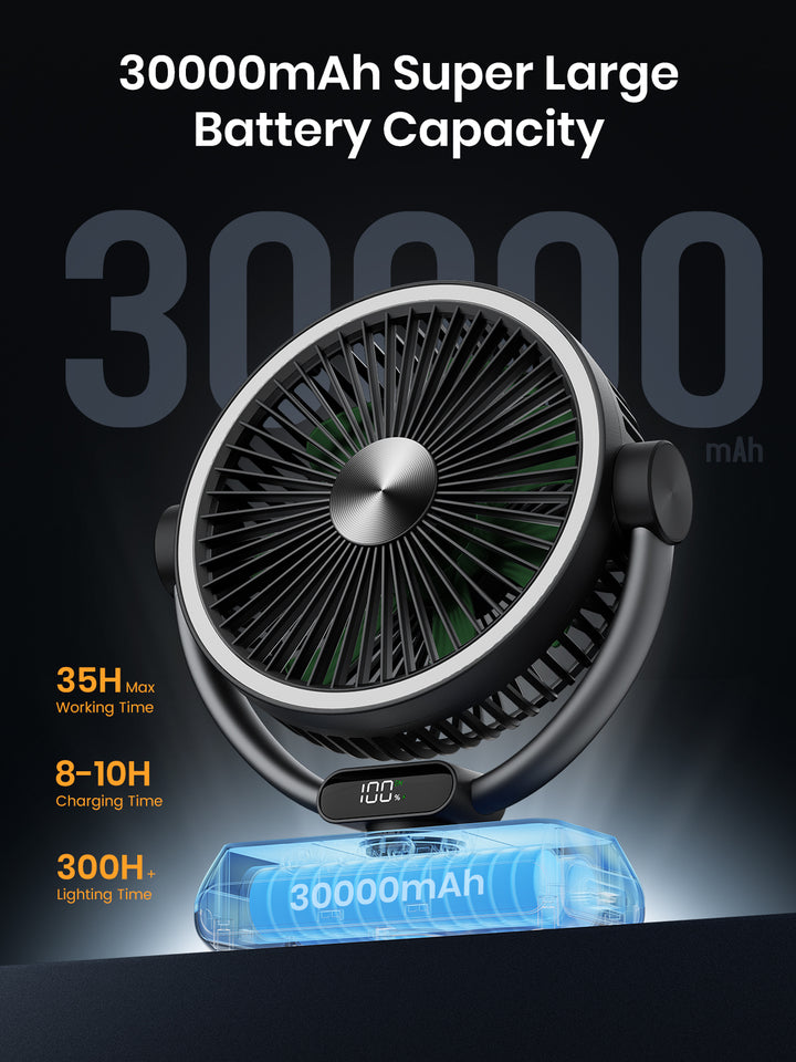 Warmco Qutdoor Camping Fan  DH3 (30000mAh) - Warmco Official Store