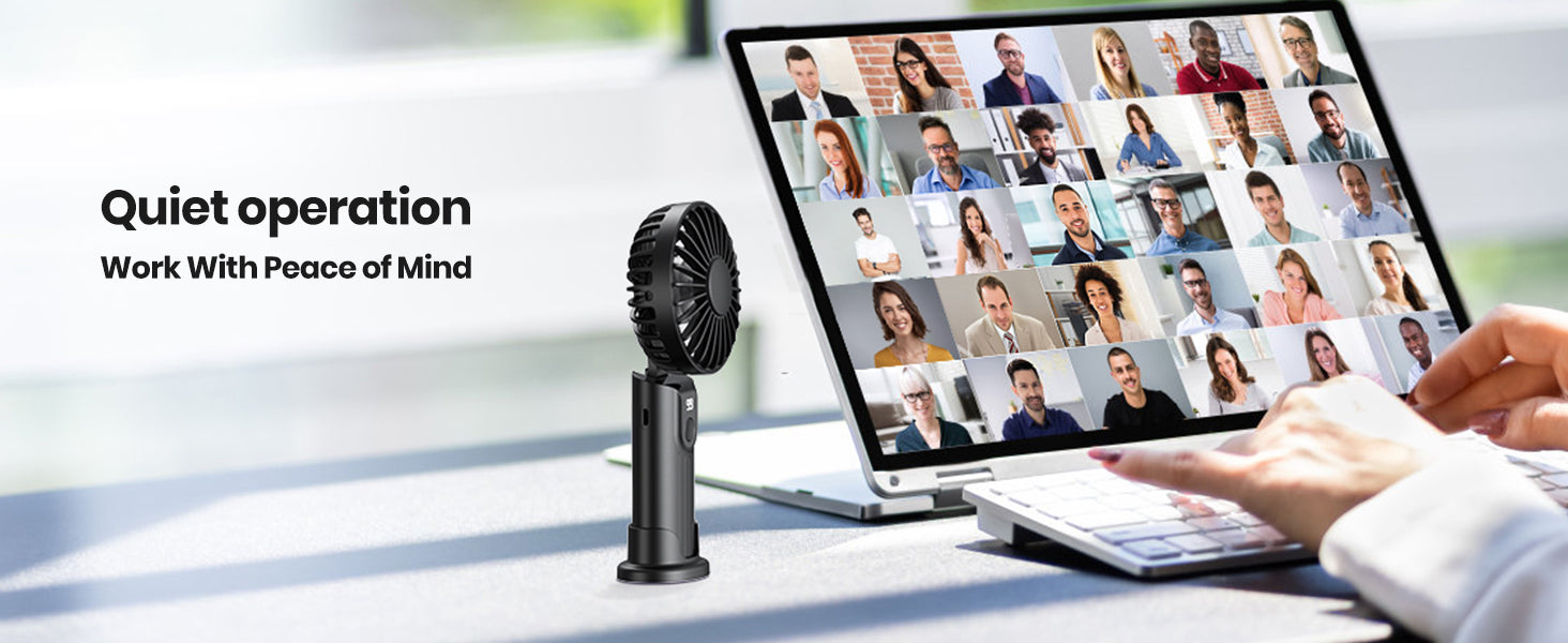 Warmco K38 3-in-1 fan — 5000mAh battery 7-24 hour cooling