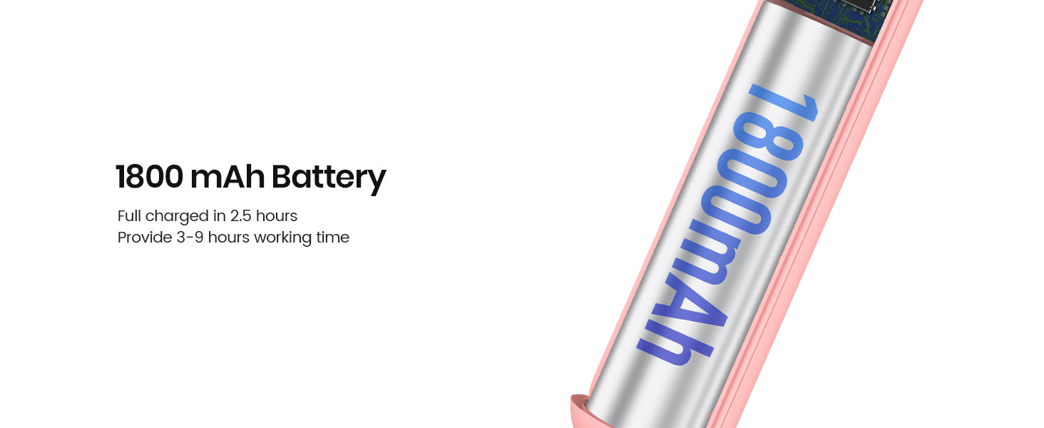 Warmco K30 2-pack — 1800mAh battery USB-C charging