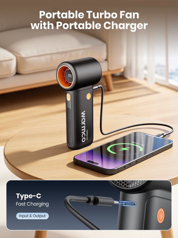 Warmco HandHeld Fan H3 (10000mAh) - Warmco Official Store