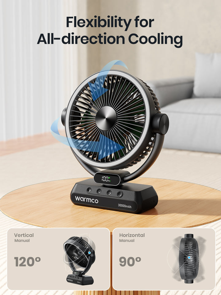 Warmco Qutdoor Camping Fan  DH3 (30000mAh) - Warmco Official Store