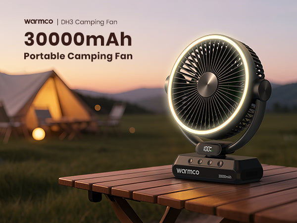 Warmco Qutdoor Camping Fan  DH3 (30000mAh) - Warmco Official Store