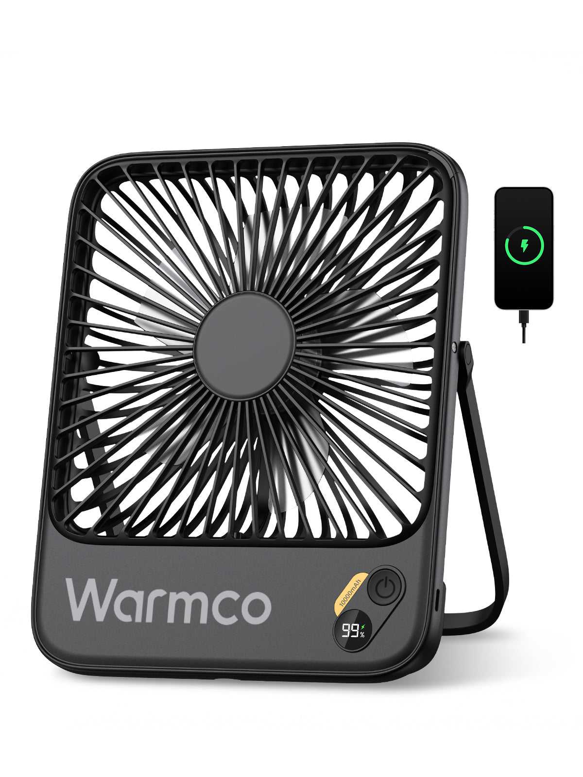 Warmco Portable Desk Fan D3 (10000mAh)