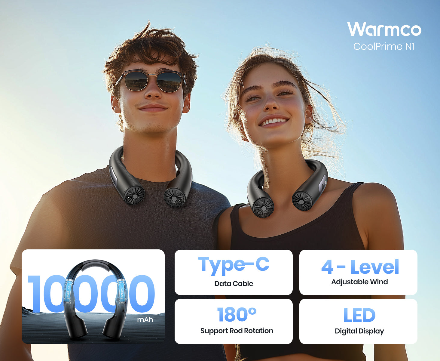Warmco N2 neck fan — product details pending