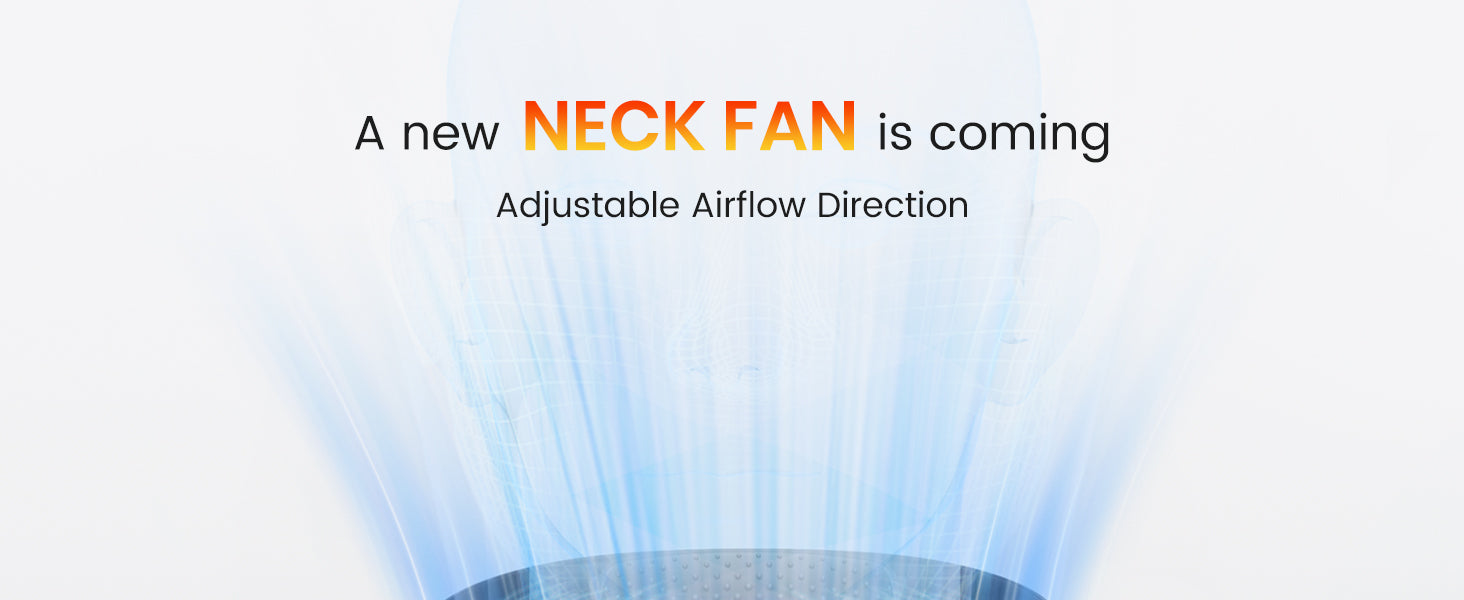 Warmco N5 neck fan — 10000mAh battery 24-hour cooling