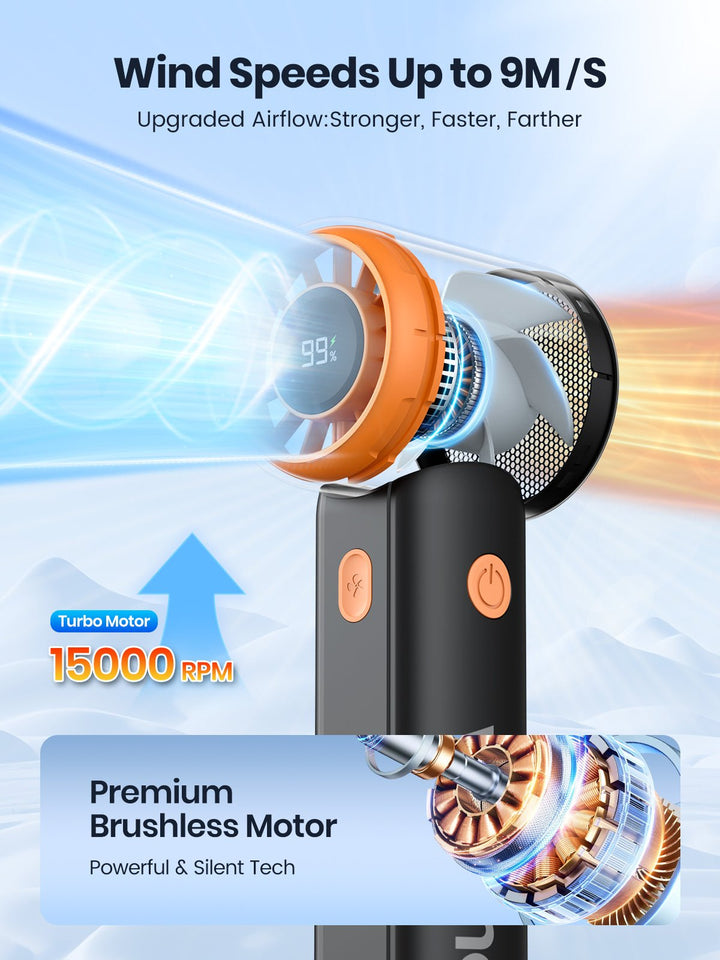 Warmco HandHeld Fan H5 (5000mAh) - Warmco Official Store