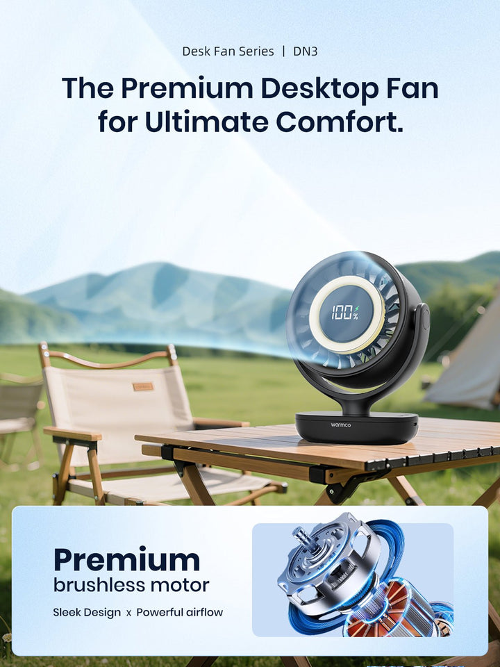 Warmco Desk Fan DN3(10000mAh) - Warmco Official Store