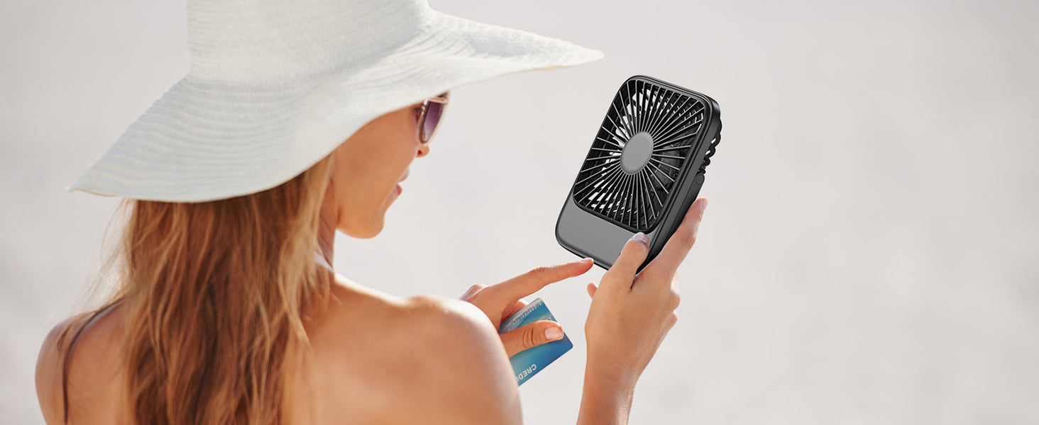 Warmco D2 portable desk fan — package contents overview