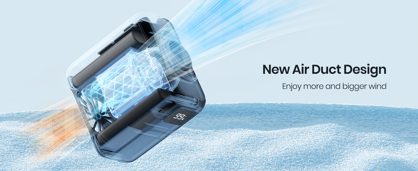 Warmco W1 waist fan — 10000mAh battery 40-hour runtime