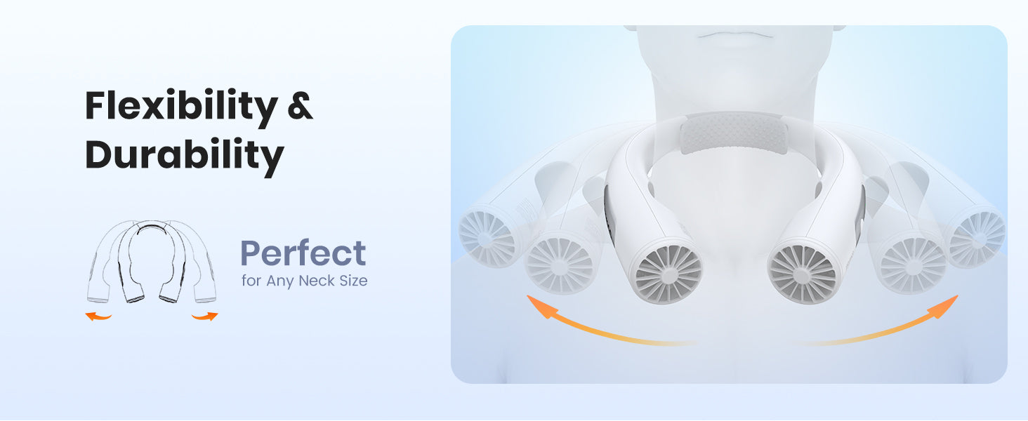 Warmco N1 neck fan — 4 precision modes sleep comfort cool strong